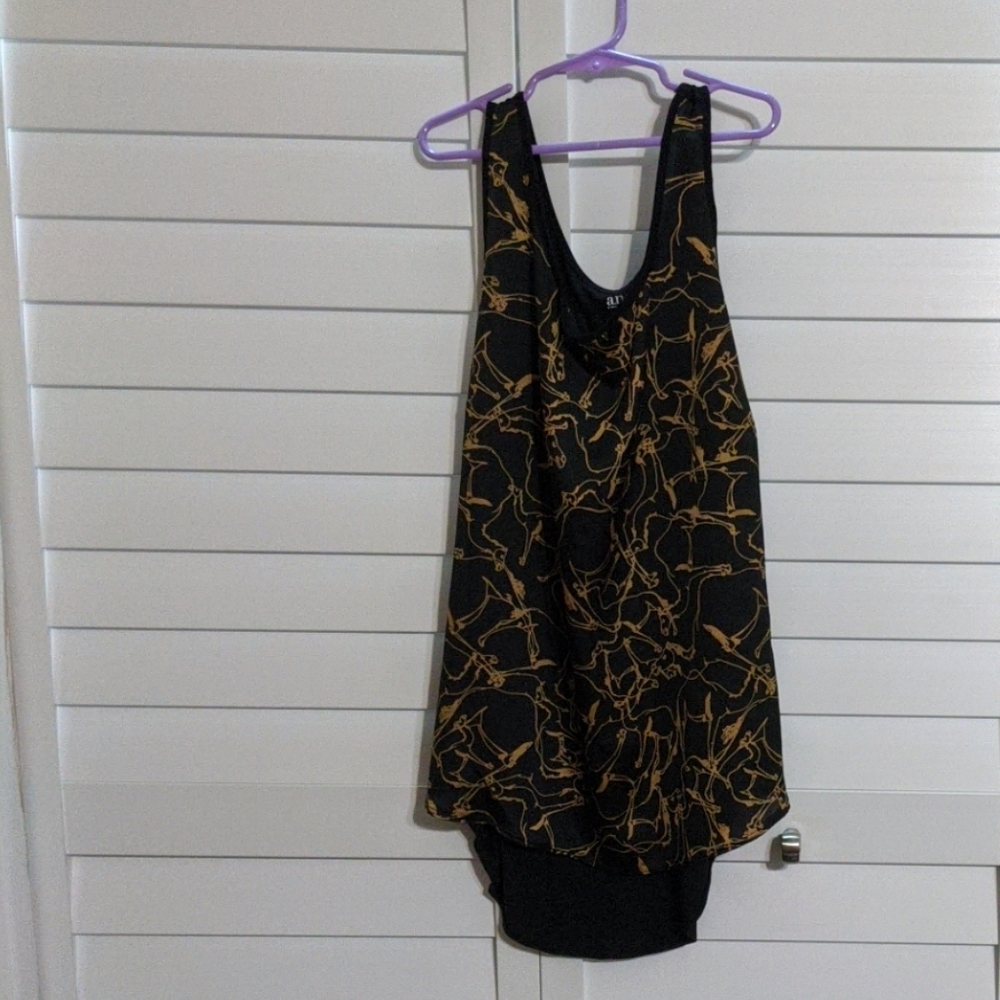 Black with bronze design top